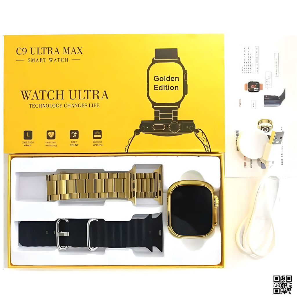 C9 Ultra 2 gold edition with 2 strap